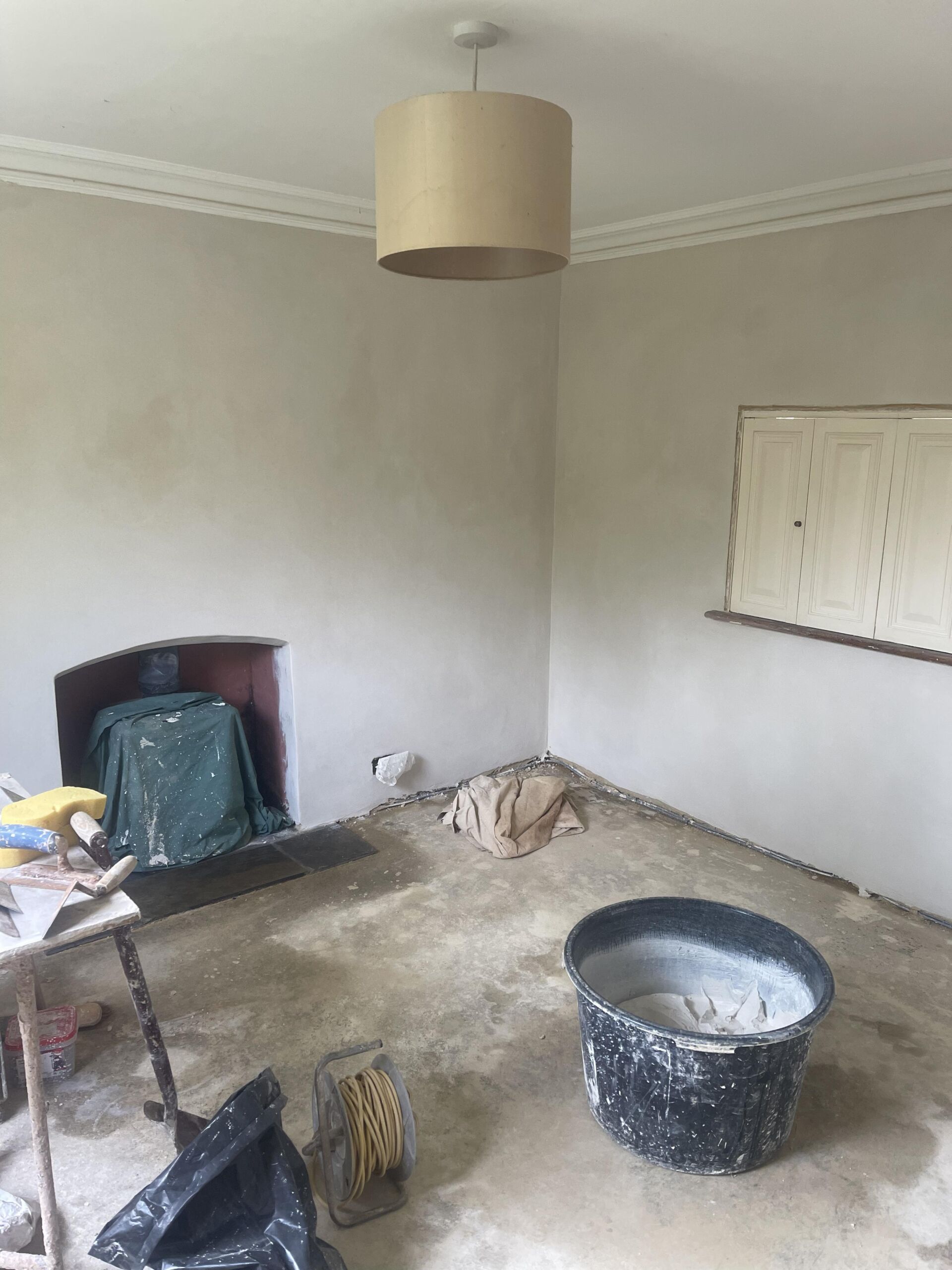 SAS Lime Plastering - interior walls plastering and rendering completed