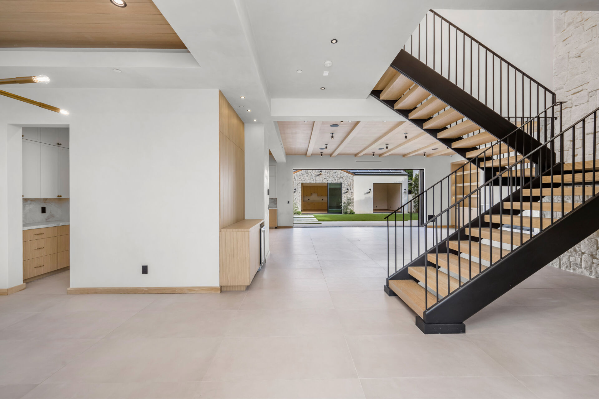 Staircase installation of posh house